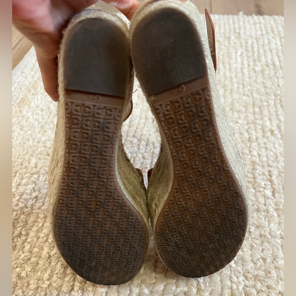 Sam Edelman Maura Leather Cognac Espadrilles- 6.5 - Picture 7 of 8